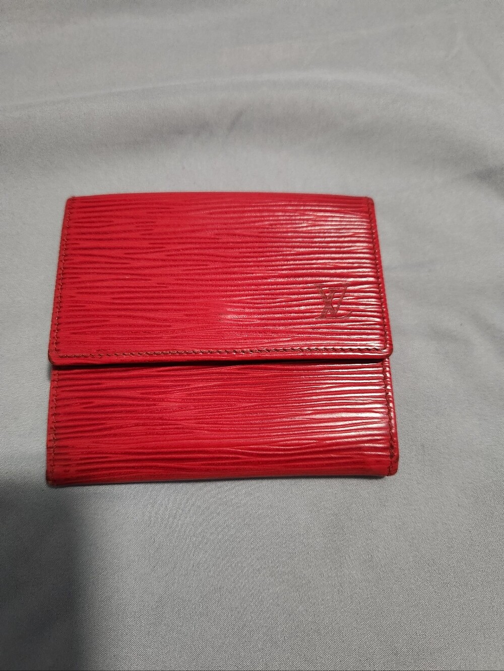 Louis Vuitton Red Epi Leather Compact Wallet